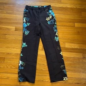 Floral trousers